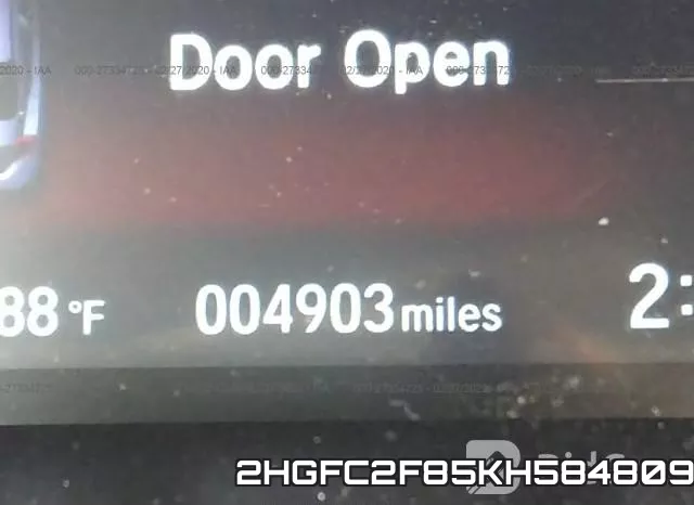 2HGFC2F85KH584809 фото 8