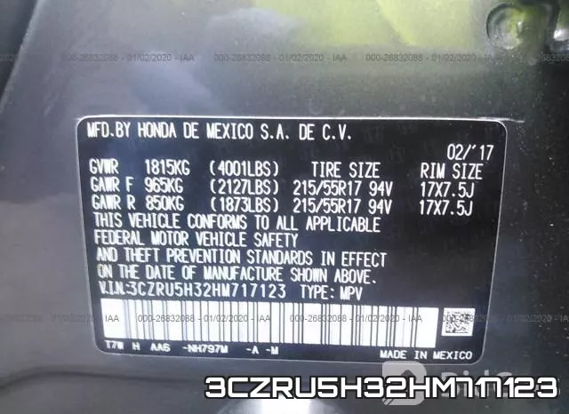 3CZRU5H32HM717123 фото 10