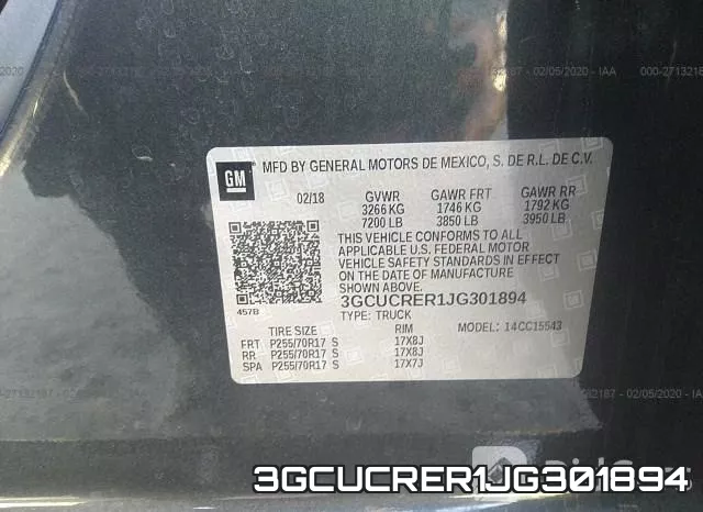 3GCUCRER1JG301894 фото 10