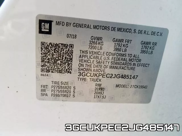 3GCUKPEC2JG485147 фото 2