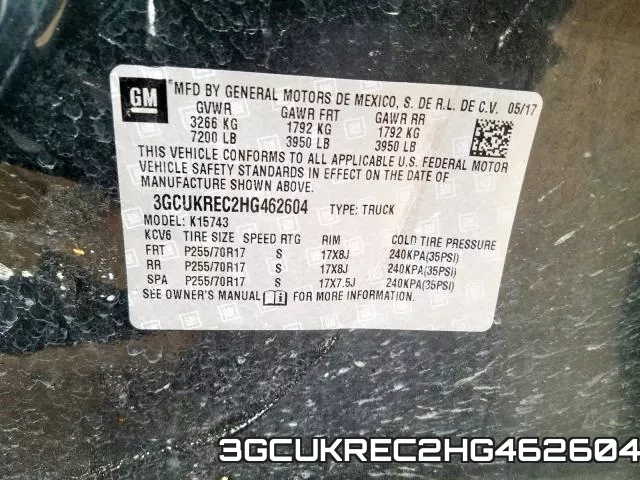 3GCUKREC2HG462604 фото 2