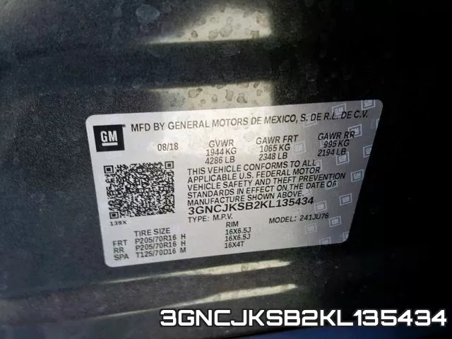 3GNCJKSB2KL135434 фото 2