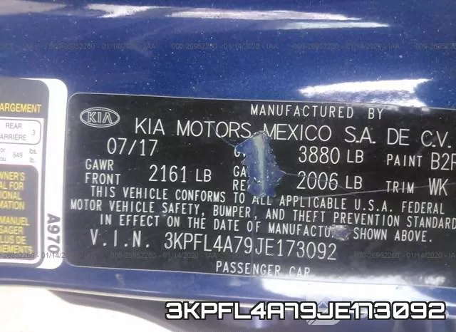 3KPFL4A79JE173092 фото 10