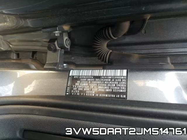 3VW5DAAT2JM514761 фото 2