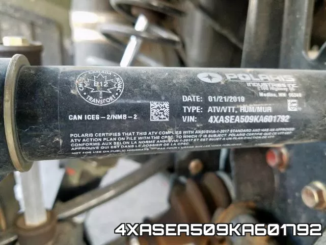 4XASEA509KA601792 фото 2