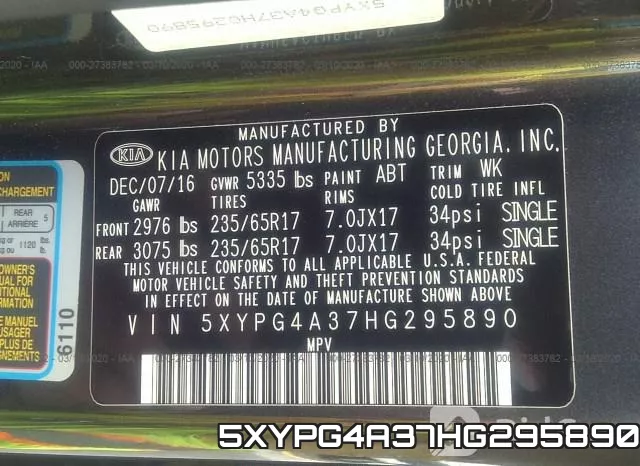 5XYPG4A37HG295890 фото 10