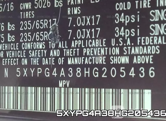 5XYPG4A38HG205436 фото 10