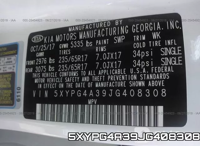 5XYPG4A39JG408308 фото 10