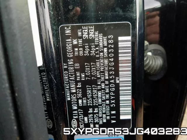 5XYPGDA53JG403283 фото 2