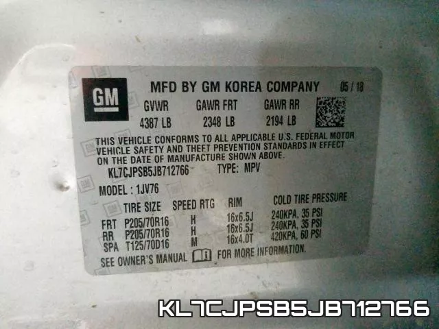 KL7CJPSB5JB712766 фото 2