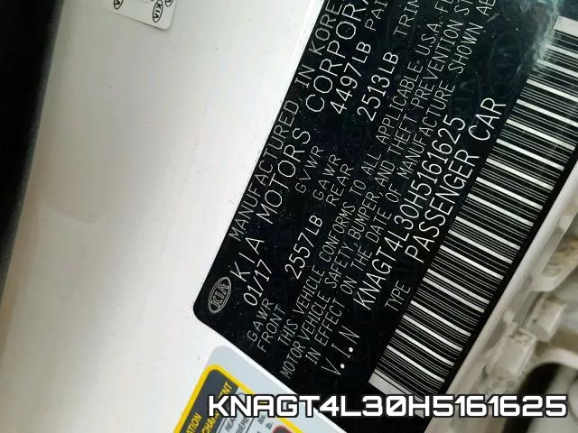 KNAGT4L30H5161625 фото 2
