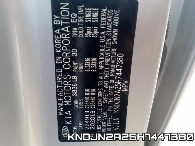 KNDJN2A25H7447380 фото 2