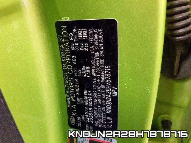 KNDJN2A28H7878716 фото 2