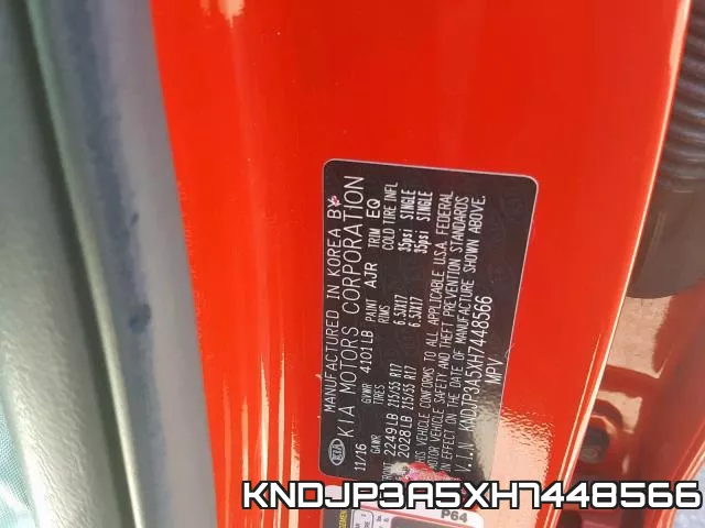 KNDJP3A5XH7448566 фото 2