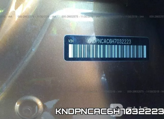 KNDPNCAC6H7032223 фото 10