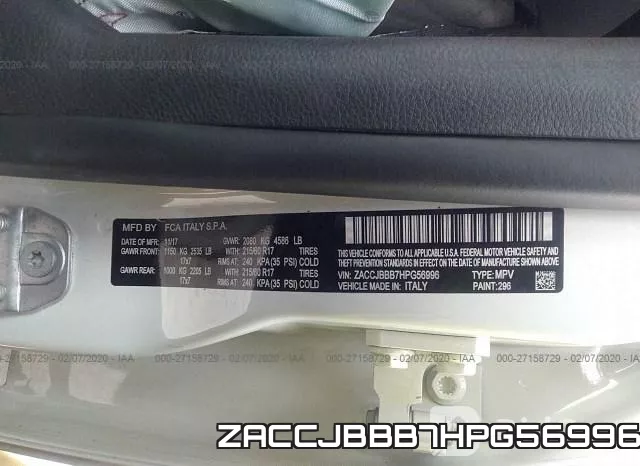 ZACCJBBB7HPG56996 фото 10