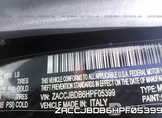 ZACCJBDB6HPF05399 фото 10