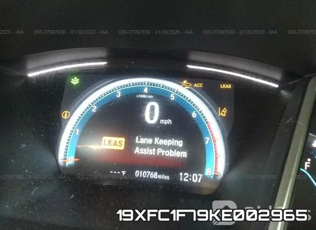 19XFC1F79KE002965 фото 8