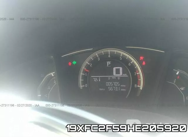 19XFC2F59HE205920 фото 8