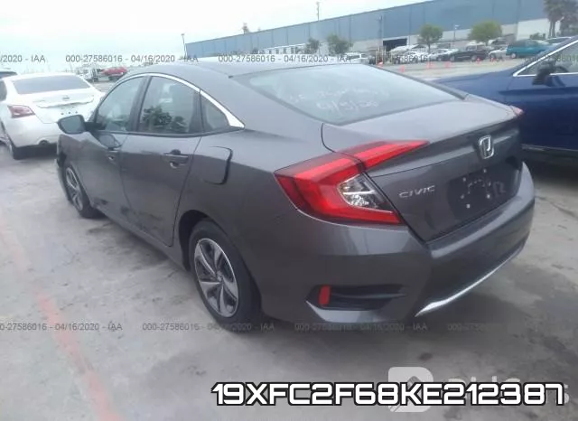 19XFC2F68KE212387 фото 4