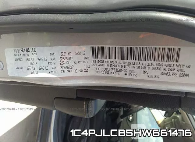 1C4PJLCB5HW661476 фото 10