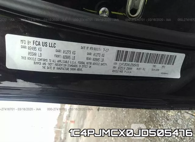 1C4PJMCX0JD505476 фото 10
