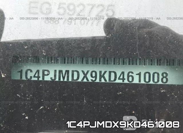 1C4PJMDX9KD461008 фото 10