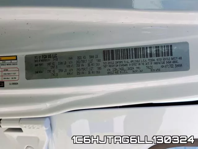 1C6HJTAG6LL130324 фото 2