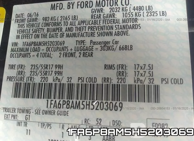1FA6P8AM5H5203069 фото 10