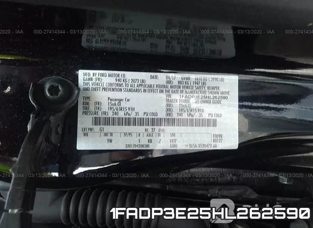 1FADP3E25HL262590 фото 10