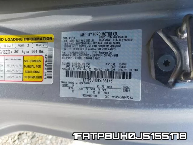 1FATP8UH0J5155178 фото 2
