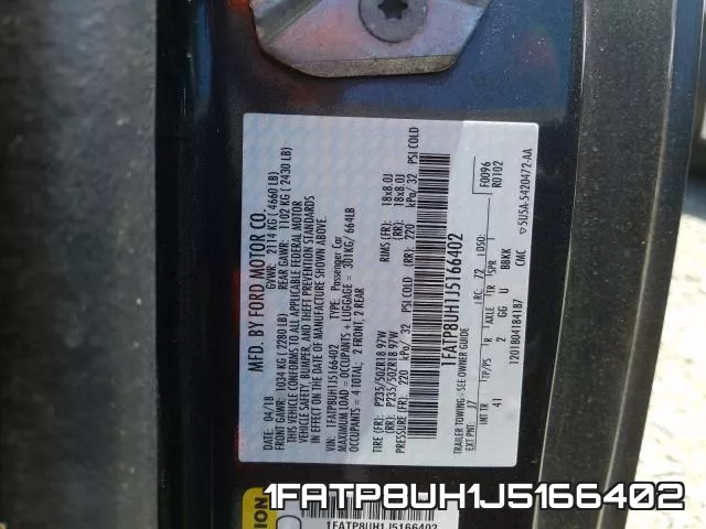 1FATP8UH1J5166402 фото 2