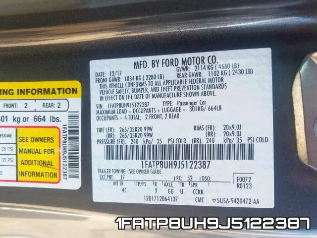 1FATP8UH9J5122387 фото 2