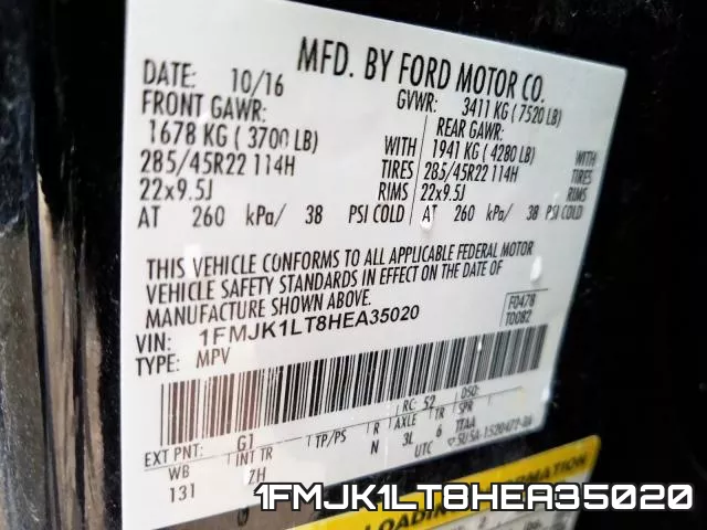 1FMJK1LT8HEA35020 фото 2