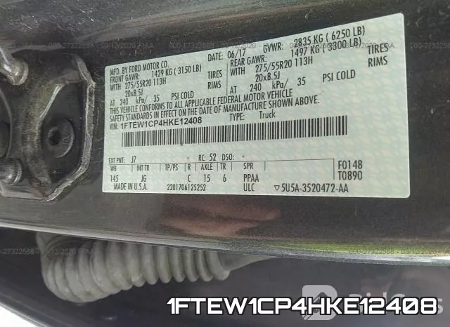 1FTEW1CP4HKE12408 фото 10
