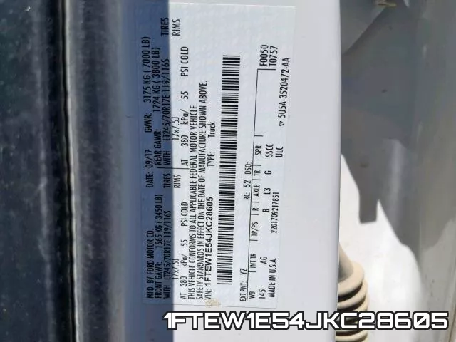 1FTEW1E54JKC28605 фото 2