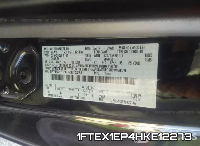 1FTEX1EP4HKE12273 фото 10