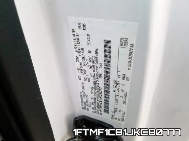 1FTMF1CB1JKC80777 фото 2