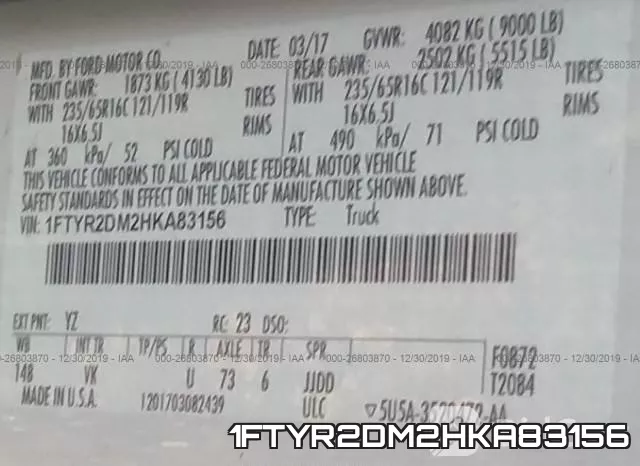 1FTYR2DM2HKA83156 фото 10