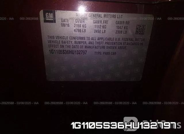 1G1105S36HU132797 фото 10