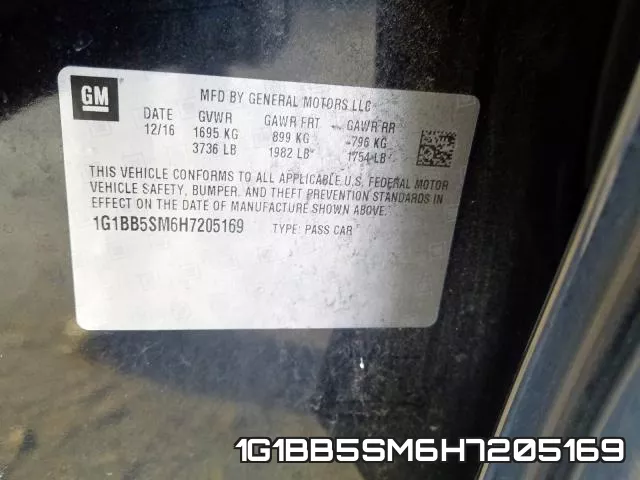 1G1BB5SM6H7205169 фото 2