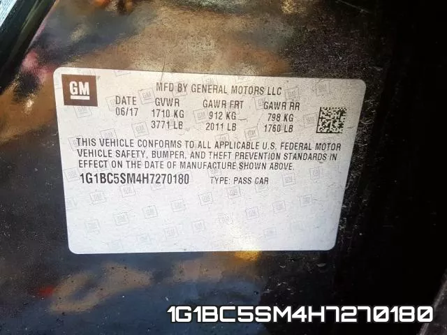 1G1BC5SM4H7270180 фото 2