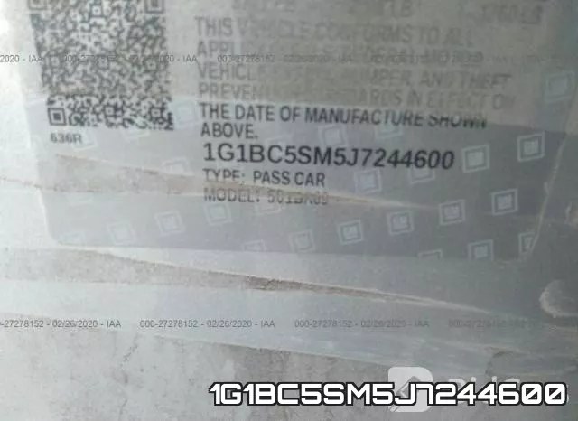 1G1BC5SM5J7244600 фото 10