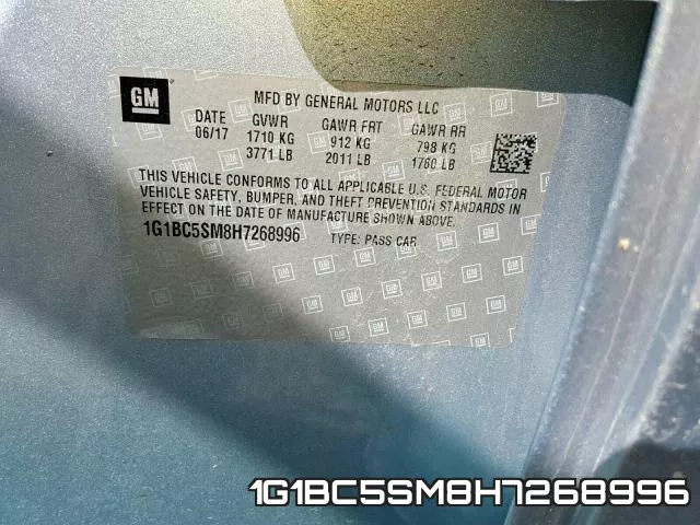 1G1BC5SM8H7268996 фото 2