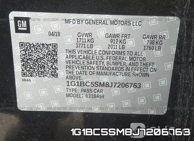 1G1BC5SM8J7206763 фото 10
