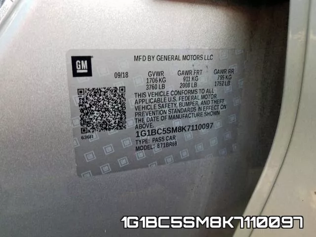 1G1BC5SM8K7110097 фото 2