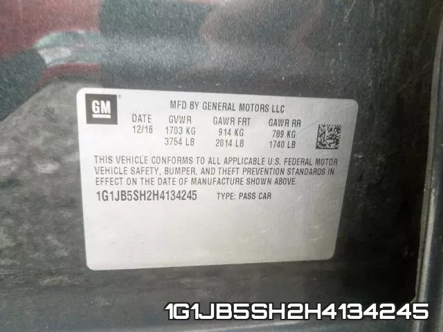 1G1JB5SH2H4134245 фото 2