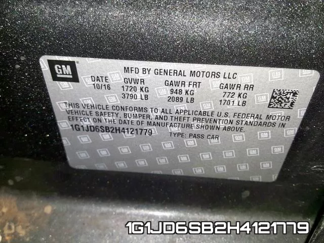 1G1JD6SB2H4121779 фото 2