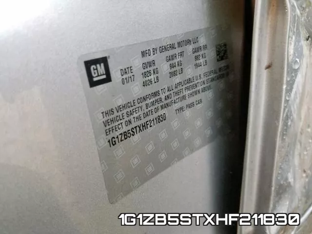 1G1ZB5STXHF211830 фото 2