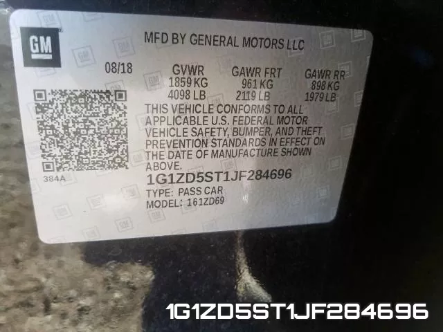 1G1ZD5ST1JF284696 фото 2